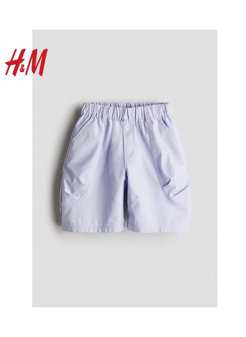 H and M - HM Children's Summer Cotton Casual Simple Elastic Waist Comfortable Casual Pants - Image 1