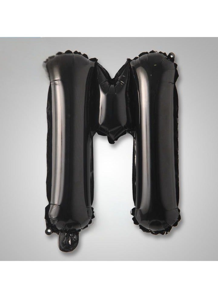 Loquat 16 Inch Alphabet Letter Various Black Colors Foil Number Decoration Foil Balloons, Balloons Party Decoration Supplies Decoration - Image 5