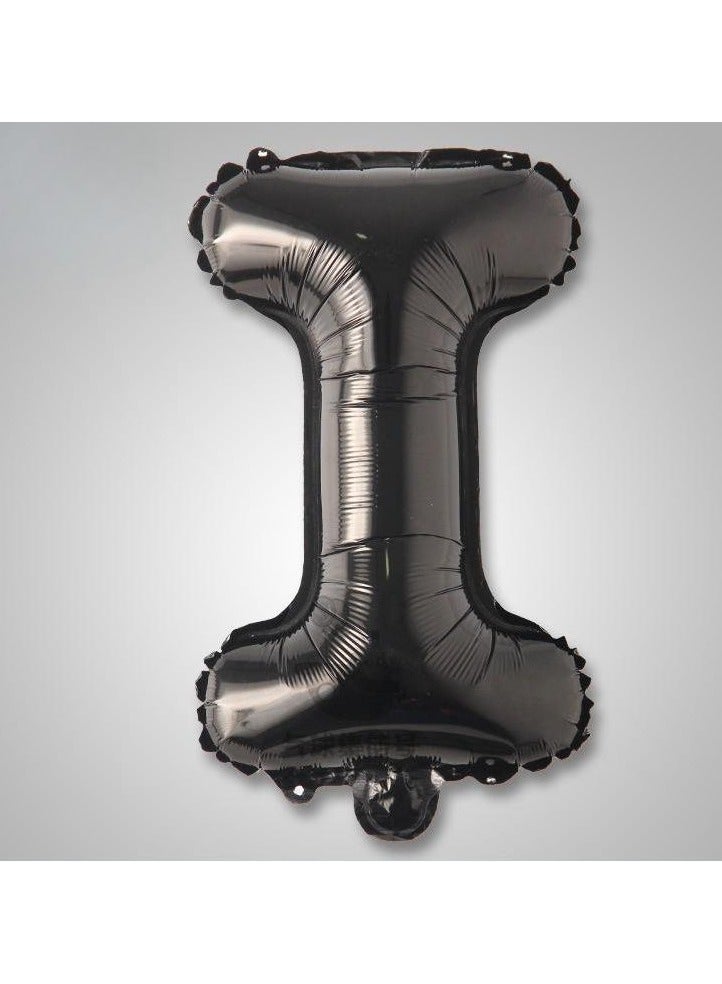 Loquat 16 Inch Alphabet Letter Various Black Colors Foil Number Decoration Foil Balloons, Balloons Party Decoration Supplies Decoration - Image 3