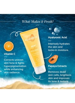 Aqualogica Glow+ Smoothie Face Wash for Deep Cleansing & Skin Brightening With Vitamin C & Papaya 100 G  - Image 4