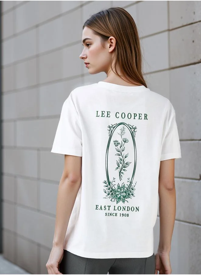 Lee Cooper Lee Cooper Graphic Print T-shirt with Crew Neck