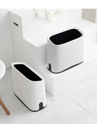 CRR RETAIL CRR RETAIL Mini Desktop Paper Waste Basket with Lid Small Office Countertop Trash Can Tiny Plastic Garbage Bin Multicolor Pack of 1 Combo  - Image 3