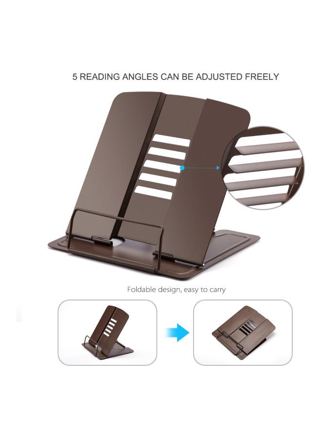 Adjustable Metal Book Stand Coffee - Image 5