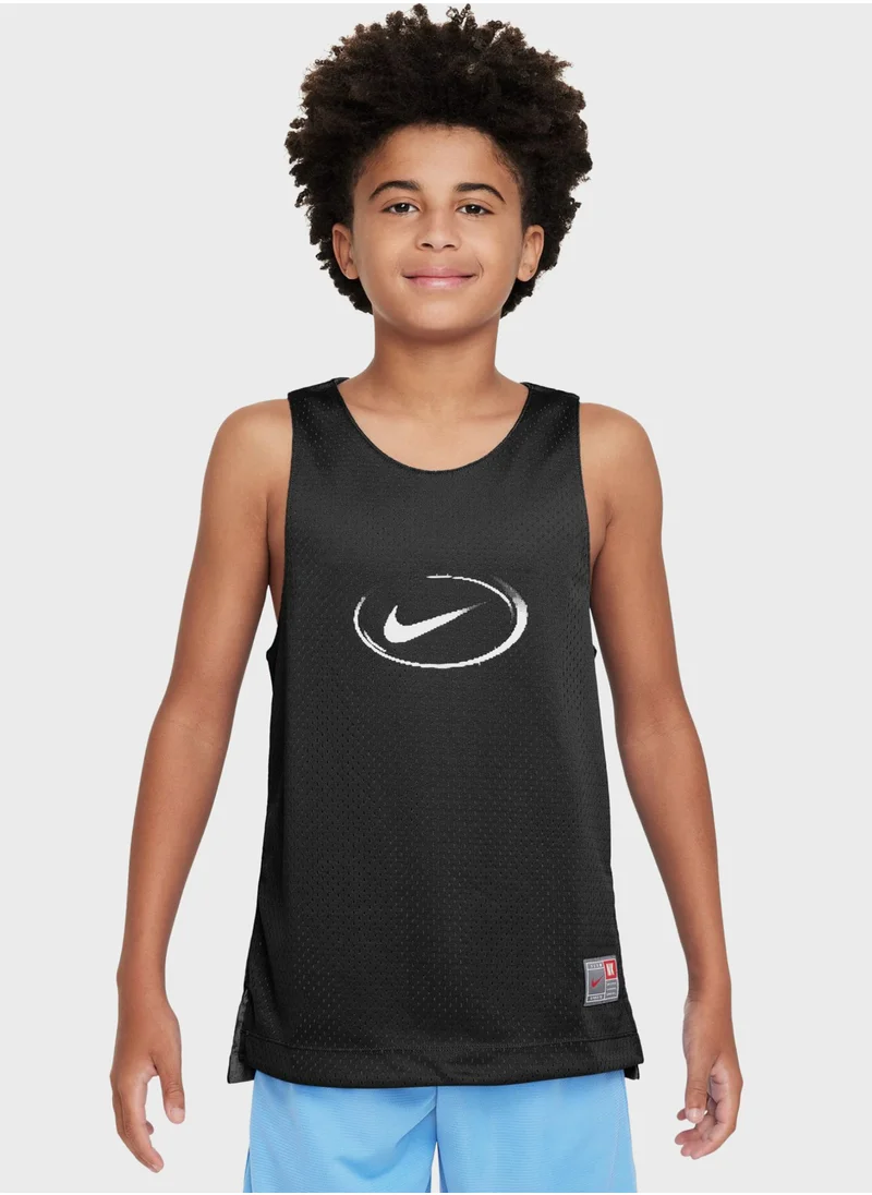 Nike Logo Jersey Tank Reversible Vest