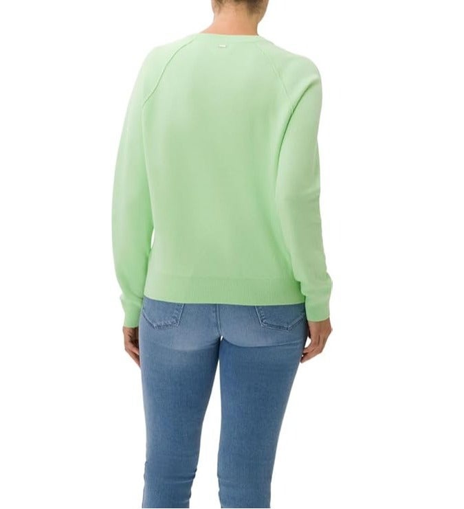 Women's Lesley Cotton and Viscose Crew Neck Sweater Soft Lightweight Long Sleeve Casual Pullover Knit Top Breathable Comfortable Everyday Fashion Jumper for Work Travel Outdoor and Daily Wear Mint Green - Image 4