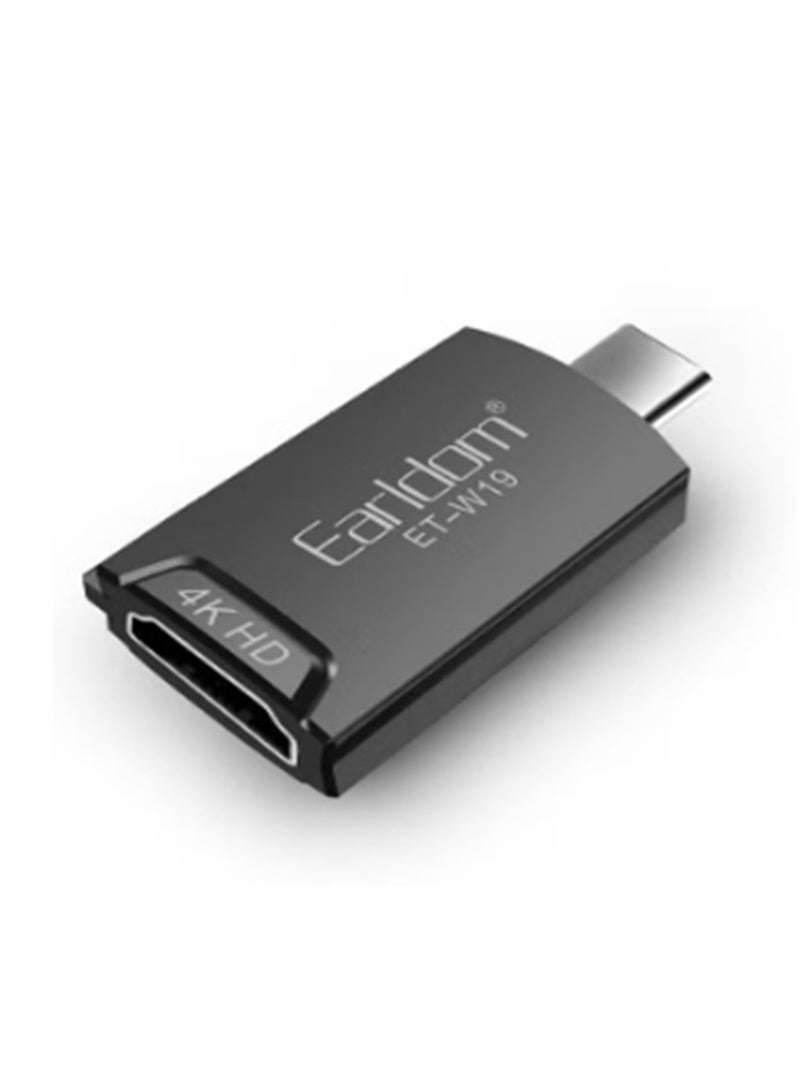 Earldom W19 Plug and Play Type-C To HD 4K Adapter - Image 1