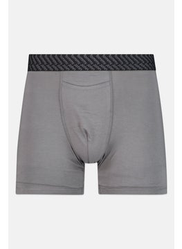 Tommy John Men 2 Pieces 6 Inseam Brand Logo Boxer Briefs, Navy/Grey  - Image 5