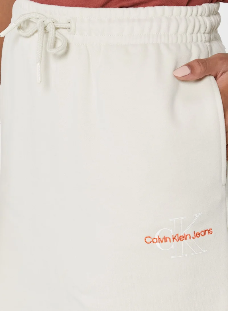 Calvin Klein Jeans Logo Elastic Waist Skirt