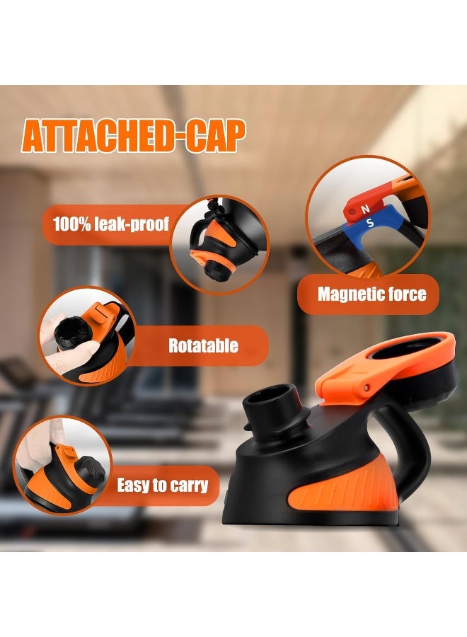 Fjbottle Stainless Steel Water Bottle 1.9L Double-Walled with Magnetic Lid, BPA Free Vacuum Insulated Water Bottle, Big Metal Drinking Bottle Large Capacity Jug Leak-Proof for Sports, Camping, Gym - Image 2