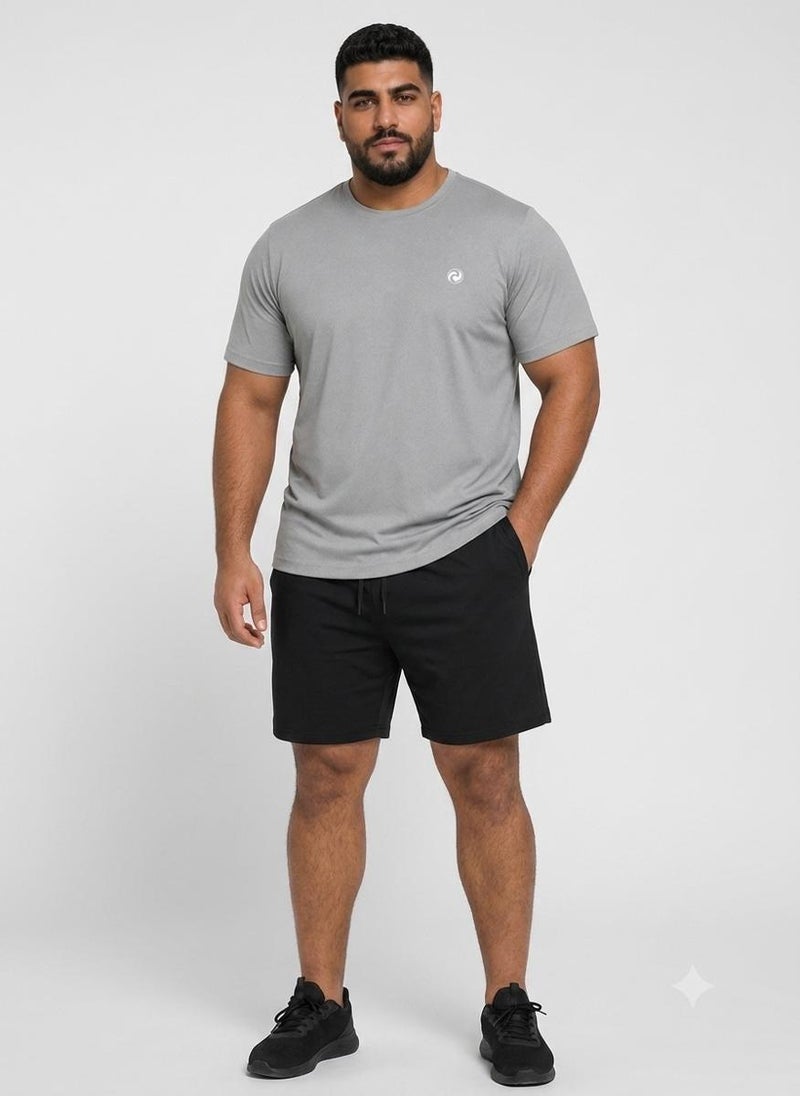 Prima Ace Plus Size Men's T-Shirt Gym Addict Grey - Image 4