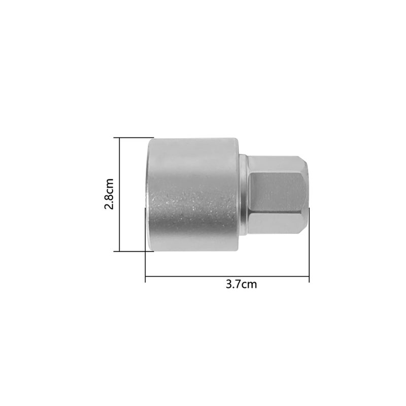 Anti-theft Screw Socket Wrench Tool Security Master Locking Wheel Nut Key 818 / V 17mm Socket Replacement for Audi A6 A3 A4 A5 TT - Image 4