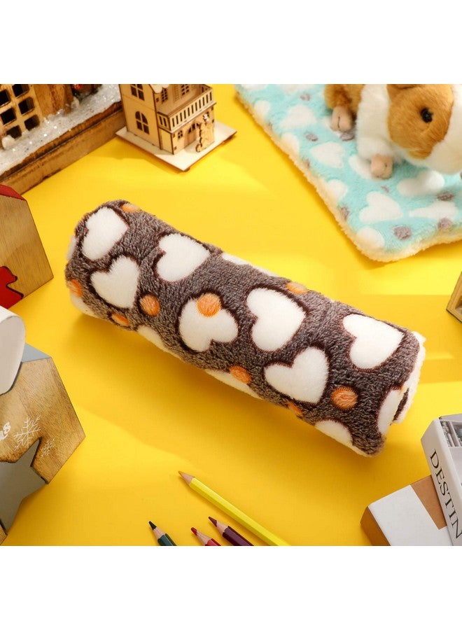 Jetec 4-Piece Rabbit Bunny Bed - 10 x 11 Inch Guinea Pig Bed Mats - Plush Bunny Pad Mats for Small Animals, Dogs, Cats, Hamsters - Heart Pattern - Image 5