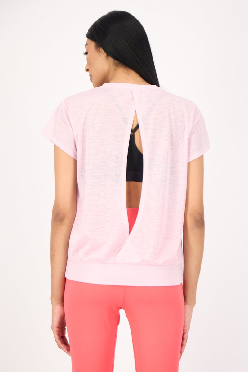 asics Women Sportswear Fit Short Sleeve Training T-shirt, Pink - Image 3