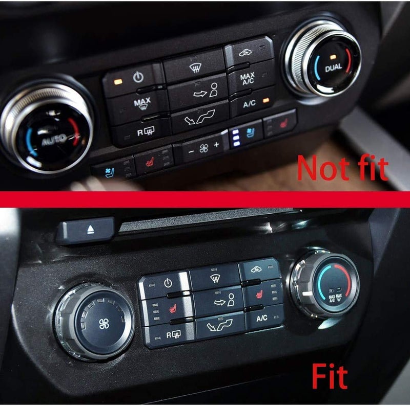 Keptrim for F150 Air Conditioner Switch & Trailer & 4WD & VOL Knob Button Trim for Ford F150 XLT 2016 2017 2018 2019, Purple Aluminum, 6pcs (Not for 2021 2022) - Image 5