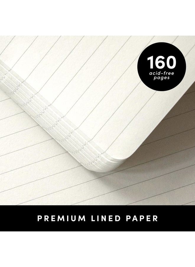 PAPERAGE Lined Pocket Journal Notebook, 1 Pack, (Light Blue), 160 Pages, Small, 3.6 inches x 5.6 inches - 100 GSM Thick Paper, Hardcover - Image 4