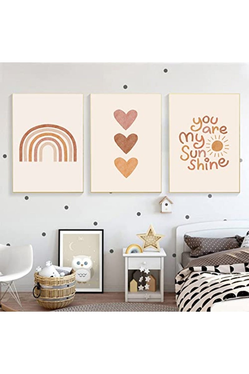 Pennclys Boho Nursery Wall Art Set - You Are My Sunshine - Image 5