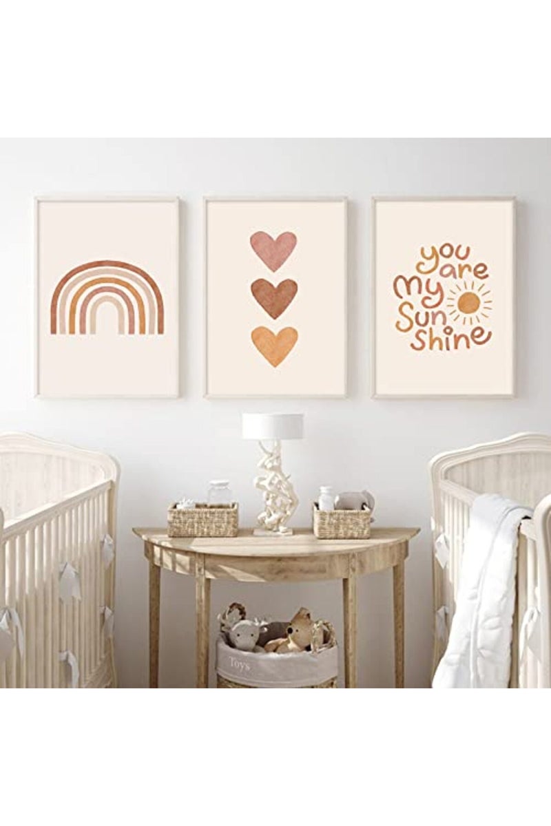 Pennclys Boho Nursery Wall Art Set - You Are My Sunshine - Image 4