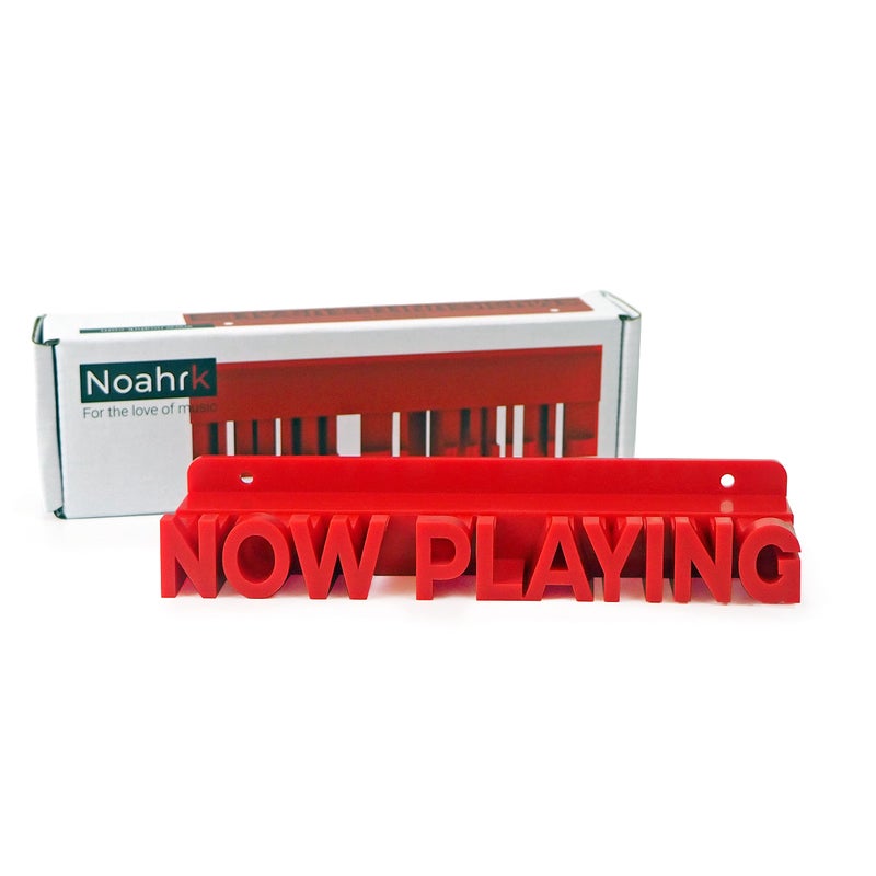 Noahrk Now Playing Record Stand Wall Mount Vinyl LP Display Spinning Record Holder RED