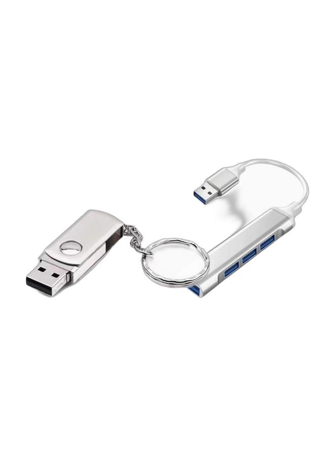 32GB USB 2.0 Flash Drive & USB HUB with 4 Ports - Image 1