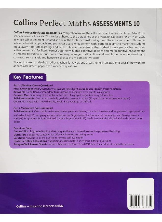 null - Collins Perfect Maths Assessments WB 10 - Image 1