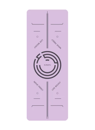 KAWN.YOGA Pastel Pink Mat. Non-Slip. Strap Included. High Performance Material Exercise Mat Ideal For Hiit, Plates, Yoga And Other Workouts