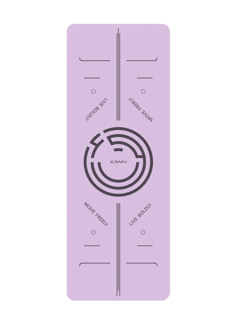 KAWN.YOGA Pastel Pink Mat. Non-Slip. Strap Included. High Performance Material Exercise Mat Ideal For Hiit, Plates, Yoga And Other Workouts
