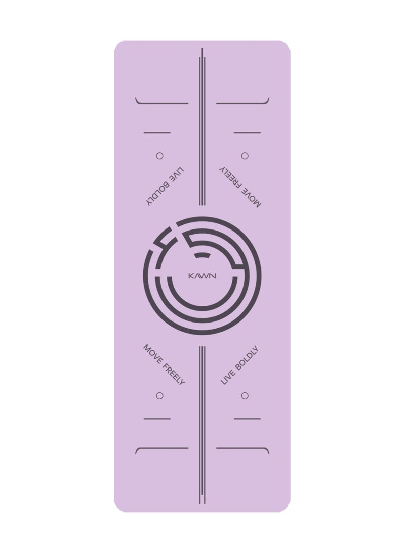 KAWN.YOGA Pastel Pink Mat. Non-Slip. Strap Included. High Performance Material Exercise Mat Ideal For Hiit, Plates, Yoga And Other Workouts - Image 1