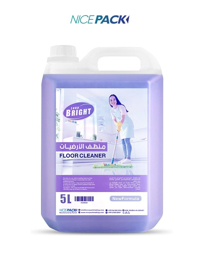 Generic Luna Bright Floor Cleaner Liquid , Lavender , 5 Liter 