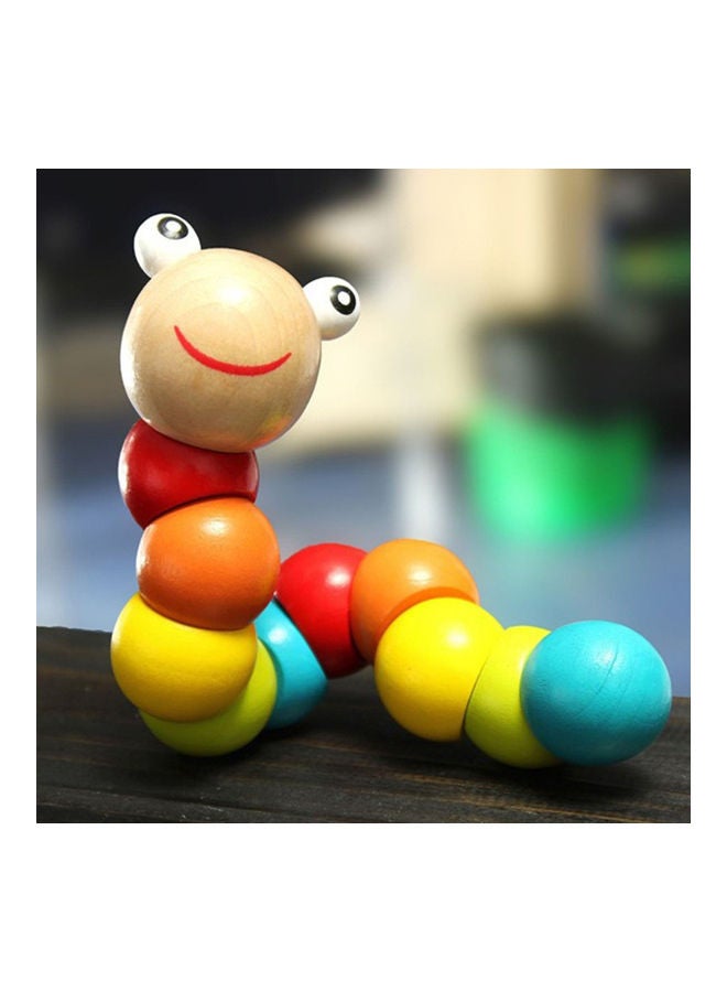Wooden Worm Insert Puzzle Educational Toy - Image 3