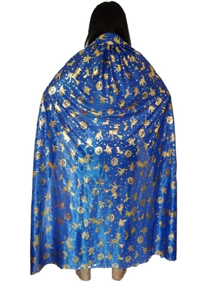 Blue Wizard Cloak for Adults – Elegance of the Night and the Magic of the Stars - Image 3