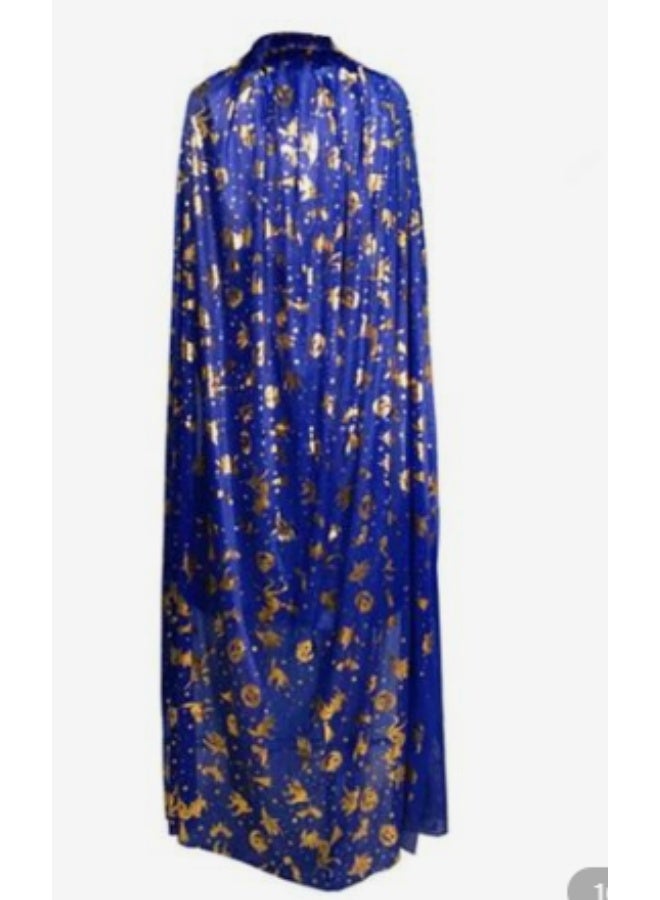 Blue Wizard Cloak for Adults – Elegance of the Night and the Magic of the Stars - Image 4