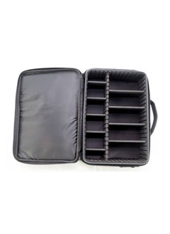 MAYLAN Professional Storage Partition Cosmetic Box Three Waterproof Layer Travel MakeUp Bag Black  - Image 4