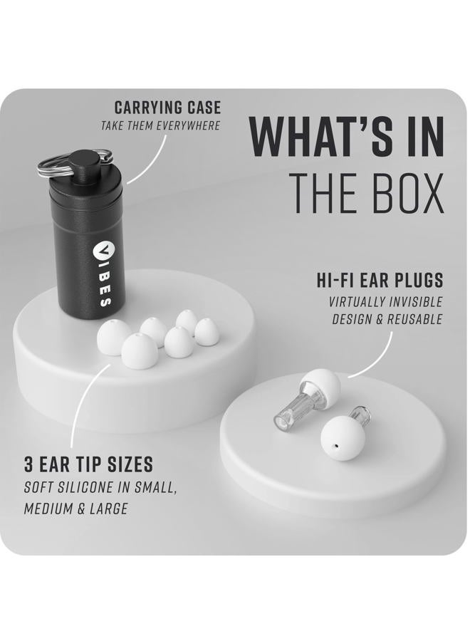 Vibes سدادات أذن فلتر صوتي - سدادات أذن عالية الدقة لتقليل الديسيبل للحفلات الموسيقية والمهرجانات وركوب الدراجات النارية - حماية السمع لطنين الأذن واضطرابات معالجة الحواس لدى التوحد - Image 5