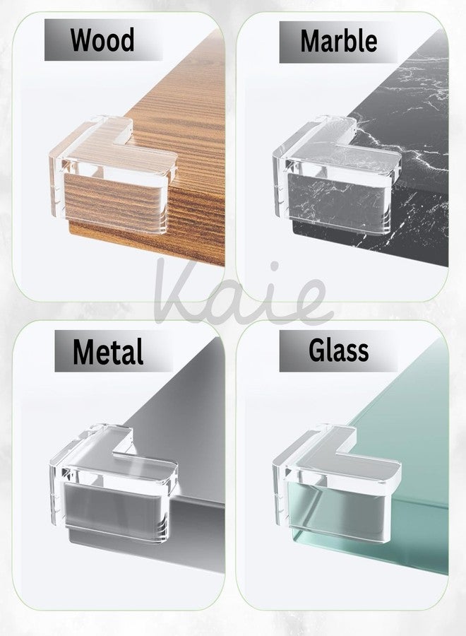 KAIE Pack of 4 Silicone Corner Protectors Baby Proofing Edge & Corner Guards for Sharp Edges, Table, Bed & Furniture Child Safety Cushion for Baby Proofing Edge Guards, BPA Free, Transparent, L-Shape - Image 5
