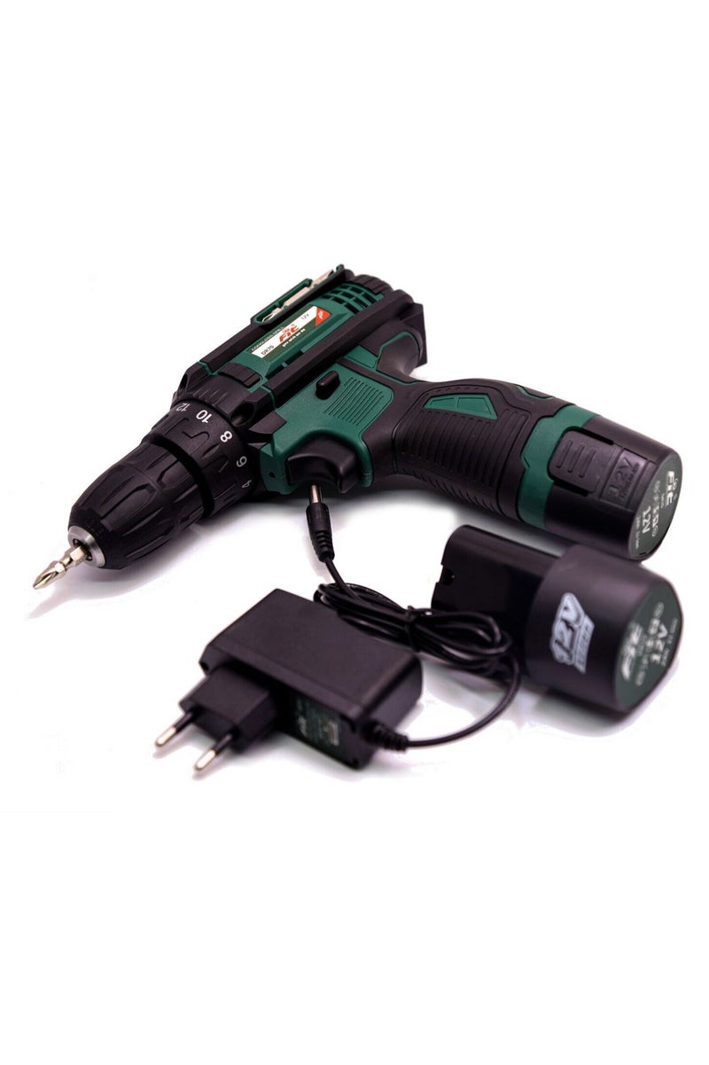FIT Schnur 12V Lithium Battery Plastic Bag + 2 Battery + C5 DR70 Fast Charger 35907100  - Image 2