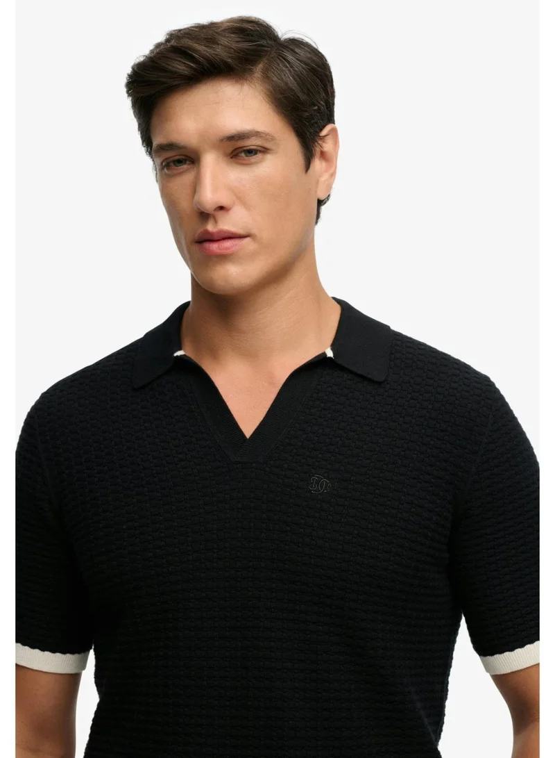 Superdry  Johnny Collar Knitted Polo Shirt for Men | Best Price UAE