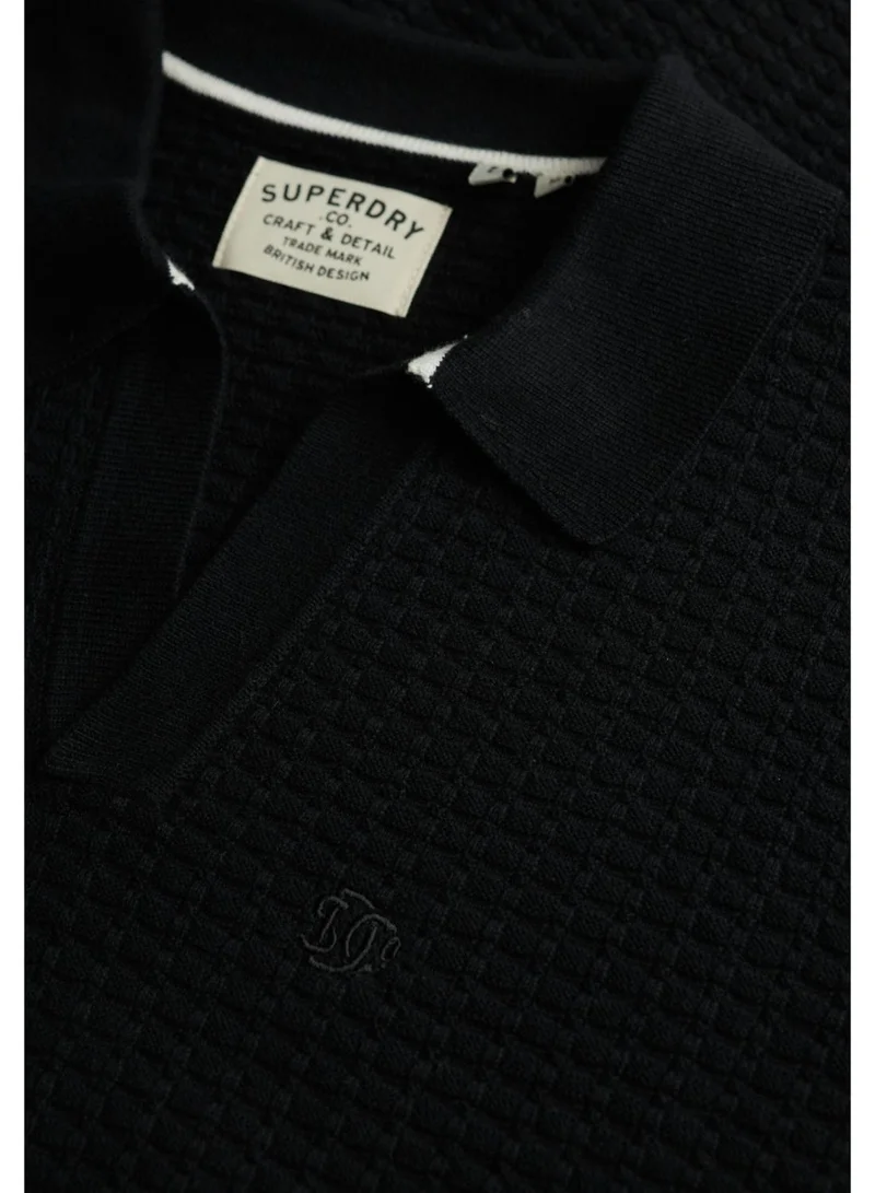 Superdry  Johnny Collar Knitted Polo Shirt for Men | Best Price UAE