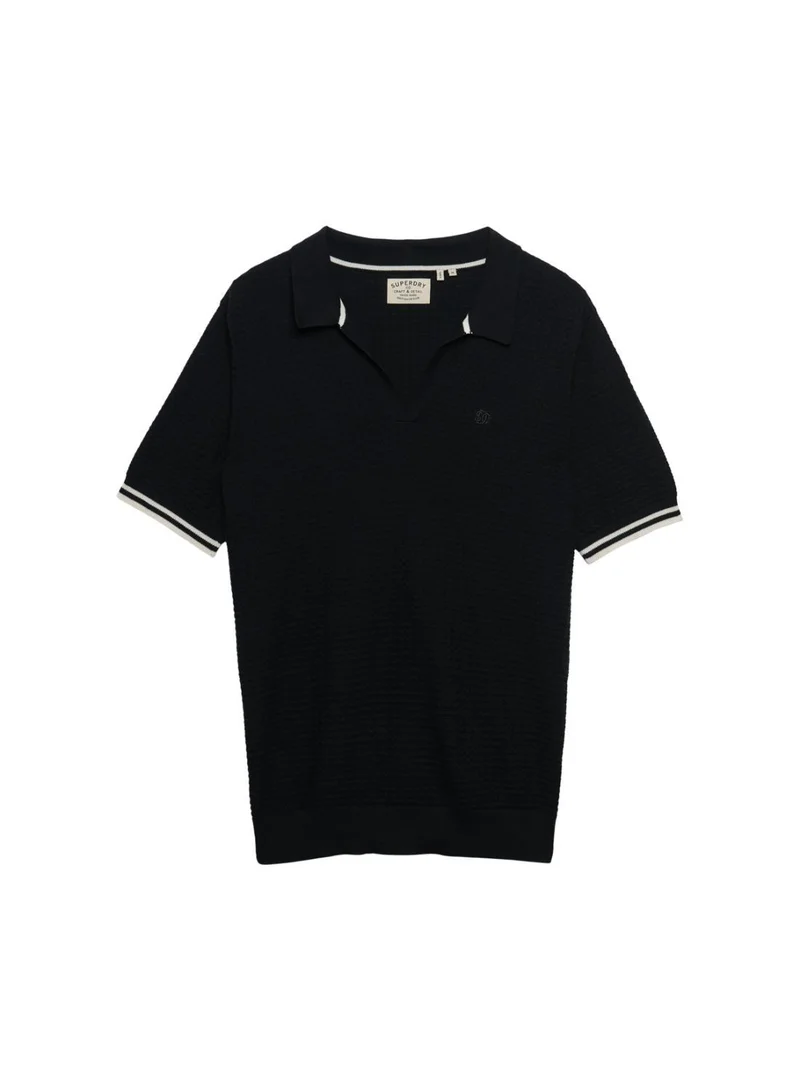 Superdry  Johnny Collar Knitted Polo Shirt for Men | Best Price UAE
