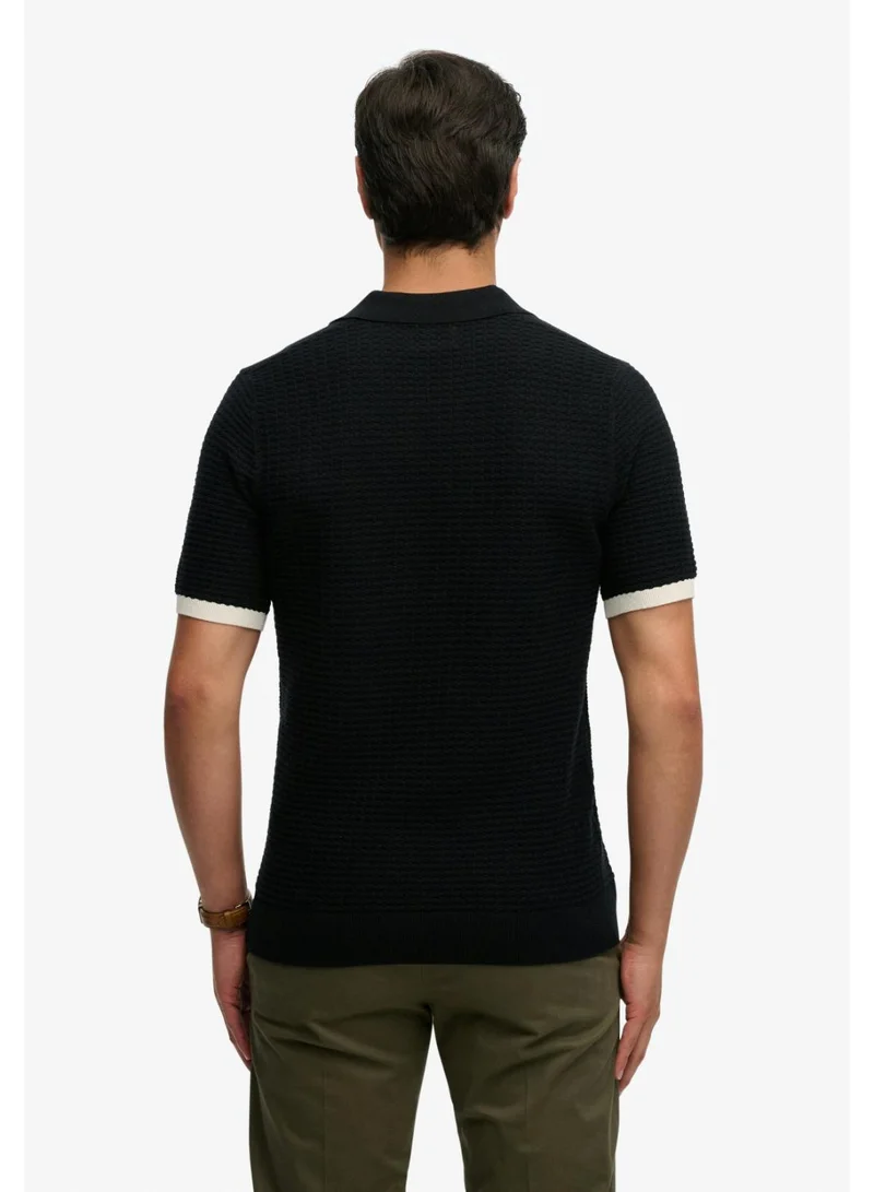Superdry  Johnny Collar Knitted Polo Shirt for Men | Best Price UAE