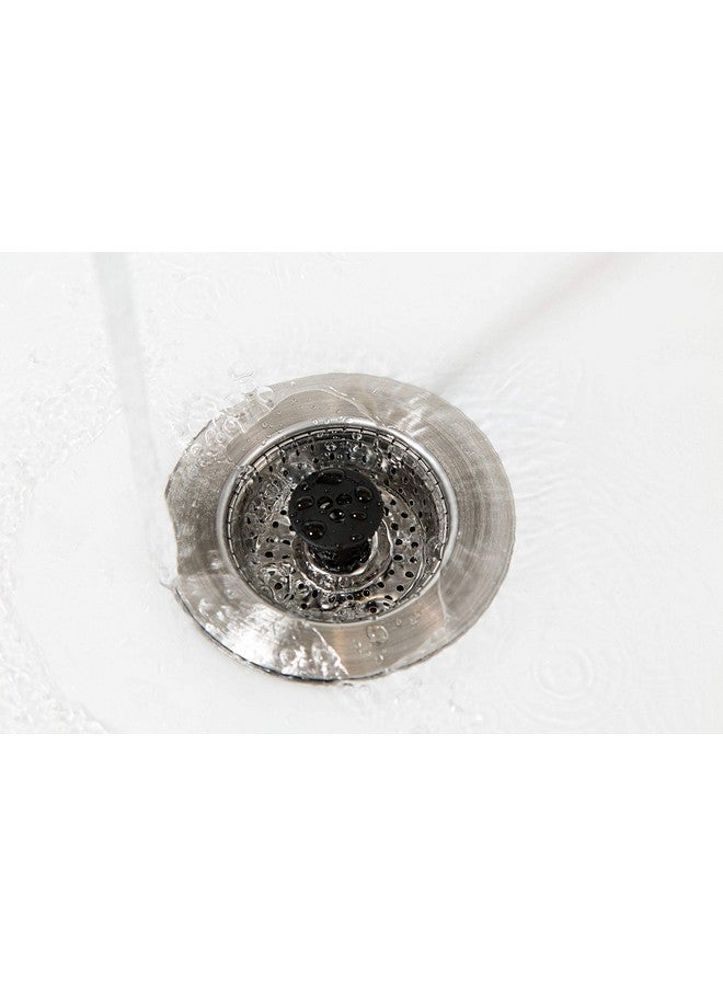 سينك شروم سلة مصفاة حوض SinkShroom الثورية المقاومة للانسداد، قطعتان، من الفولاذ المقاوم للصدأ - Image 4