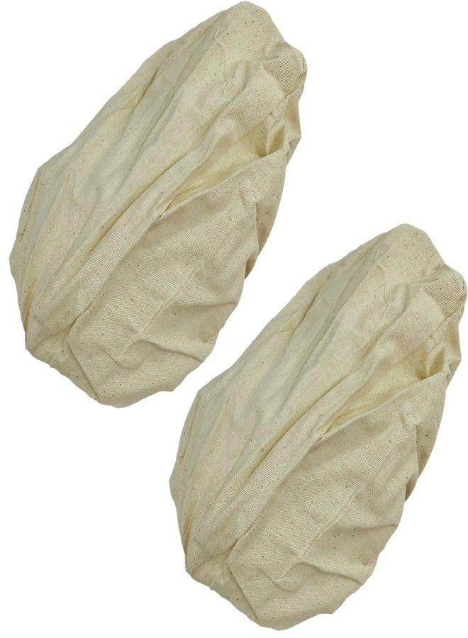 KOOTIPS 2Pcs 11inch Oval Bread Proofing Basket Cloth Liner, Rattan Baking Dough Basket Cover Liner, Sourdough Banneton Proofing Cloth, Fermentation Basket Linen Liner for Baking Supplies (28 * 15 * 8cm) - Image 1