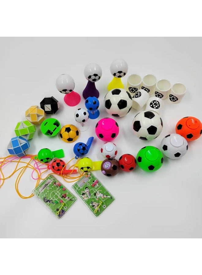 2022 World Cup Soccer Small Toy DIY Football Bracelet Fan Palace Whistle Keychain Football Set-Color:DIY - Image 5