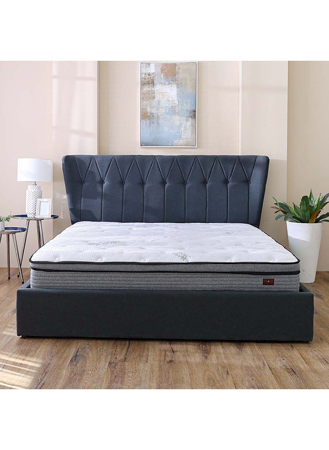 DANUBE HOME Danube Home Cloud Gel Memory Foam with Pocket Spring Super King Mattress Medium Firm Feel Super King Bed Mattress Spine Balance For Pressure Relief L200xW200 cm Thickness 28 cm White/Grey  - Image 5