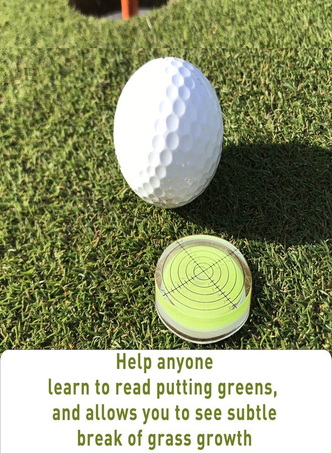 Golfupp Golf Green Reader Pro Putt Golf Ball Marker Round Bubble Level High Precision Golf Putting Aid Putting Green 40x10mm - Image 2