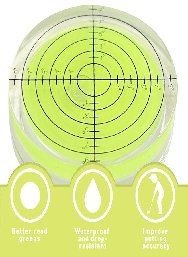 Golfupp Golf Green Reader Pro Putt Golf Ball Marker Round Bubble Level High Precision Golf Putting Aid Putting Green 40x10mm - Image 4
