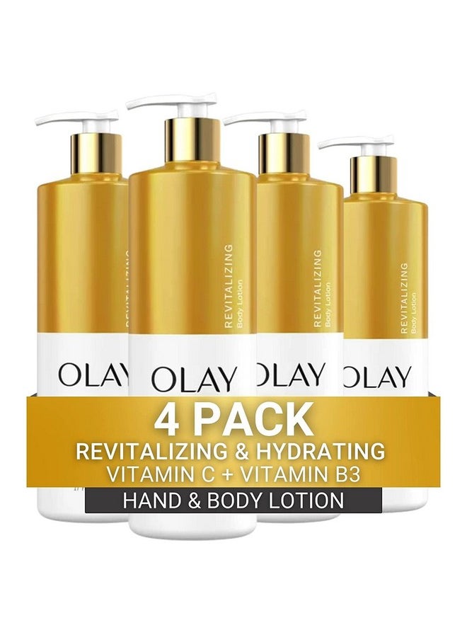 Olay - Lay Revitalizing & Hydrating Body Lotion For Women With Lightweight Vitamin C Visibly Improves Skin   17 Fl Oz (Pack Of 4) - Image 1