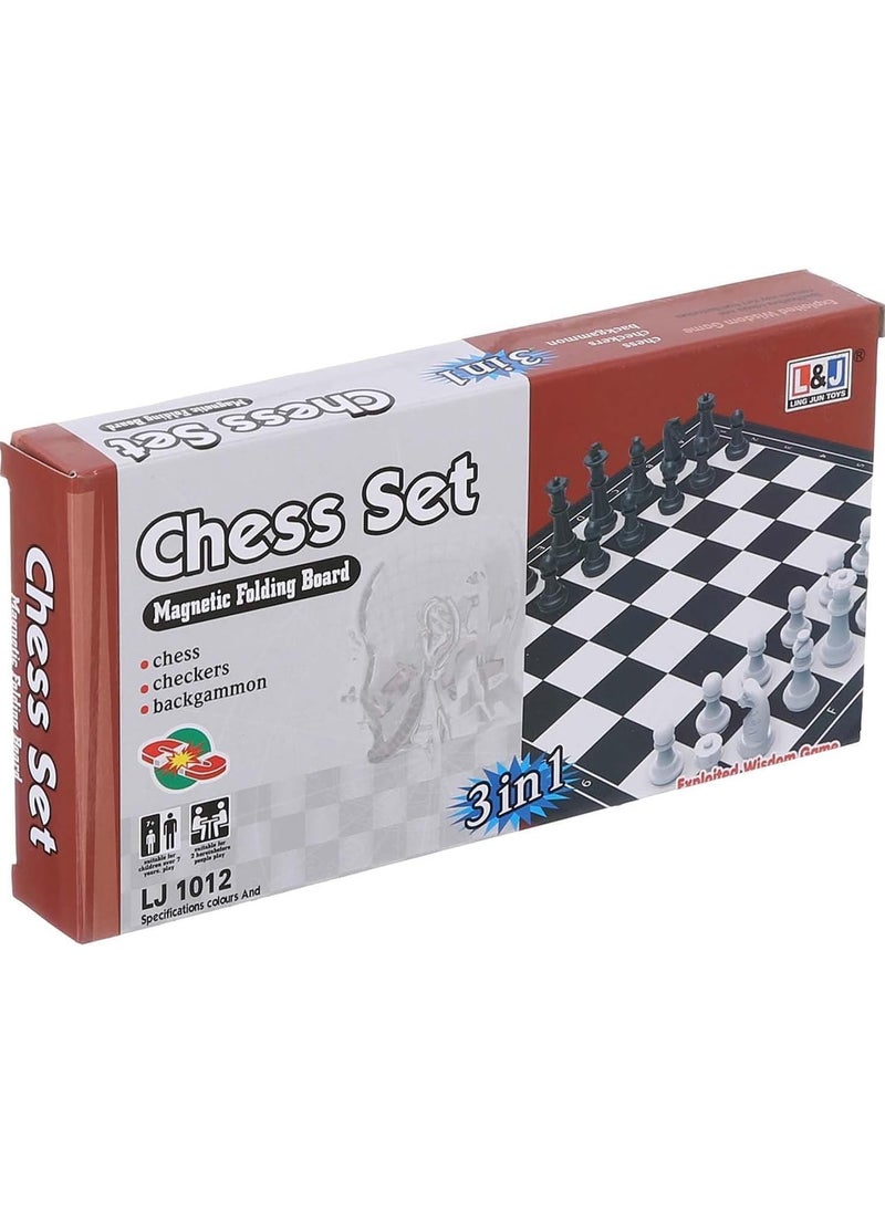 3 in 1 Foldable Magnetic Chess Board