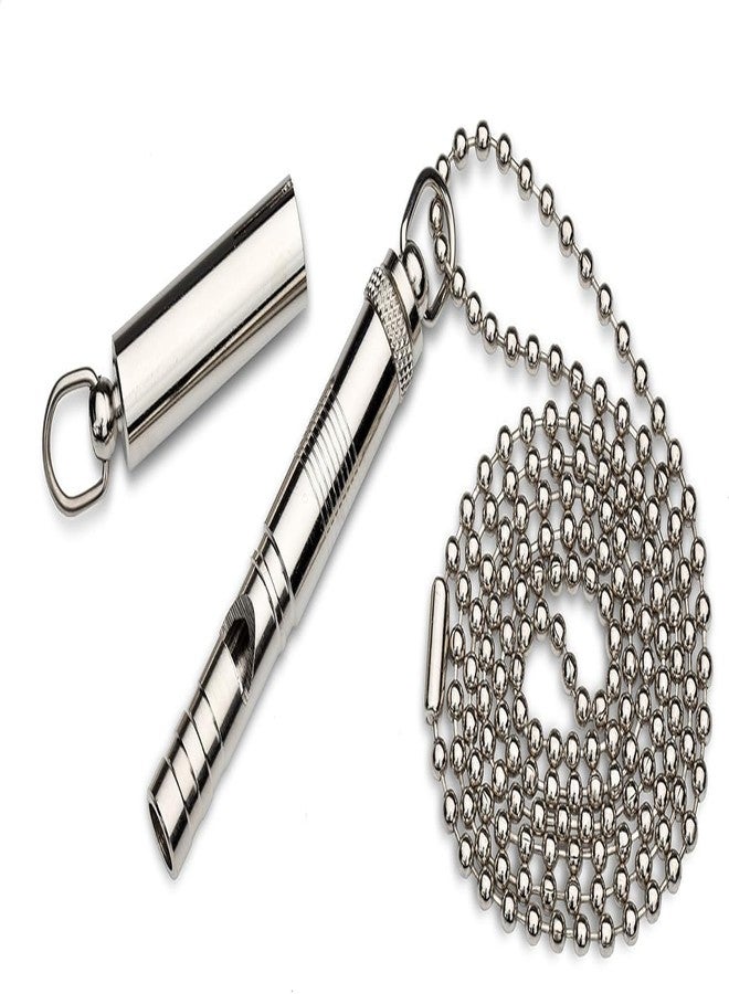 Nutra Pet Nutrapet Professional Dog Training Whistle | Adjustable High Frequency Ultrasonic Whistle for Dogs | Clear Sound Recall & Obedience Training Tool | with Metal Lanyard & Protective Cap | Silver - Image 1