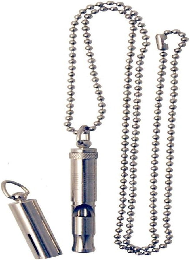Nutra Pet Nutrapet Professional Dog Training Whistle | Adjustable High Frequency Ultrasonic Whistle for Dogs | Clear Sound Recall & Obedience Training Tool | with Metal Lanyard & Protective Cap | Silver - Image 2