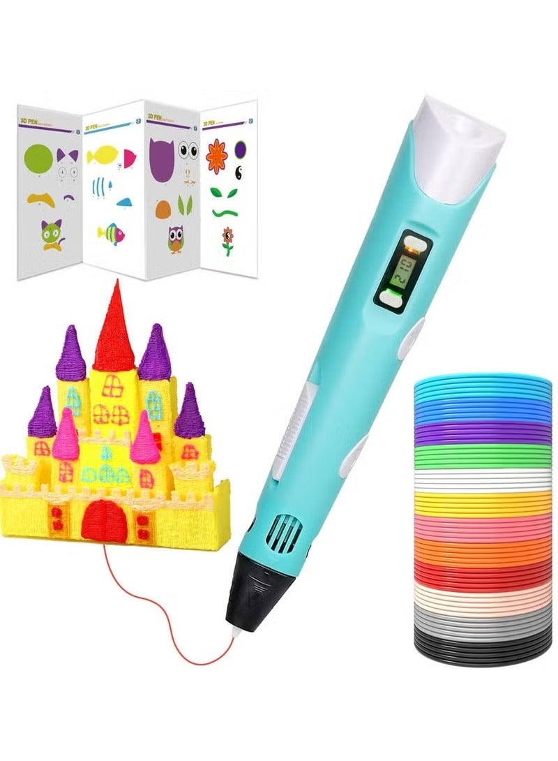 3D Printer Pen Set for Children Adults Gift, 3D Printer Pen with 3 Colours 1.75 mm PLA Filament, Each Colour 3 Metres - Image 4